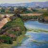 Pajaro River - Pastel Paintings - By Lisa Couper, Impressionism Painting Artist